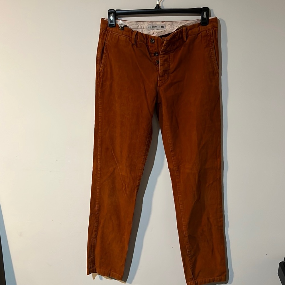 Ben Sherman rust colored EC1 corduroy pants